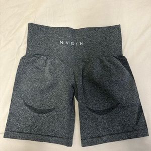 NVGTN Speckled Black Contour Shorts